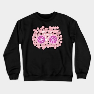 Bubbly bike in purple Crewneck Sweatshirt